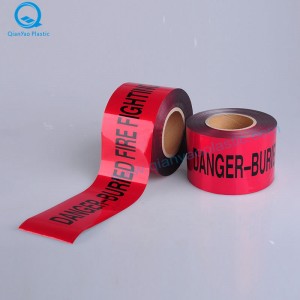 Australian alumiinifolio haudattu STORMWATER-maanalainen varoitusnauha; SEWER-maanalainen varoitusnauha; TULIPALON VARASTUS Maanalainen varoitusnauha