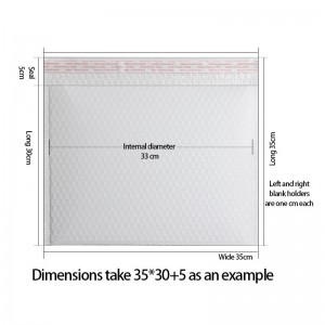 Tukkumyynti valkoinen kraft ilmakupla kirjekuori postituspussi