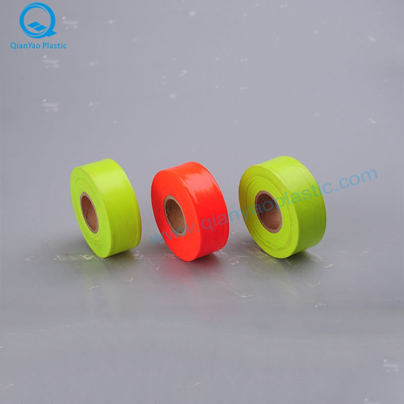 1-3 / 16'X150 '/ 300' Kanada lime / oranssi muovi, ei kohokuvioimaton tutkimuslipputeippi