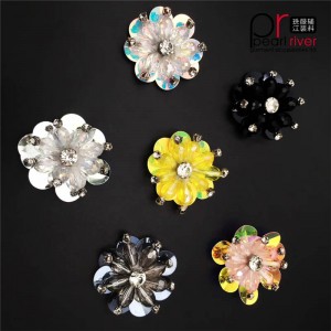 Kauneus bling-bling paljetteja kukka helmi