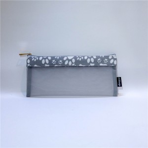 Uusi nylon vetoketjullinen kynälaukku luova yksinkertainen söpö kynäkotelo