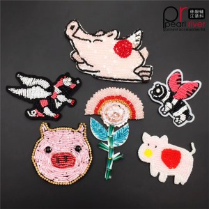 Ympäristöystävällinen helmiä Animal Dragonfly pegasus brodeerattu patch räätälöitynä