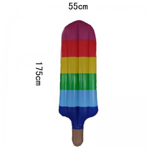 Ilmatäytteiset Rainbow Popsicle -allas kelluvat / uima-altaat