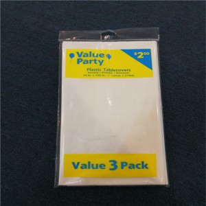 54x108 PVC PEVA -valkoinen pöytäliina Kertakäyttöinen painettu graafinen muotoilu muovinen pöytäkansi