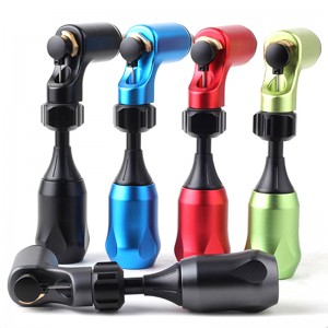 Pyörivä konekivääri Shader Liner L -muoto Vahva teho alumiiniseoksesta Body Art -pysyvä meikki tatuointineuloille virtalähde