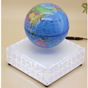 spining led crystal maglev levitate globe PA-0717-G kelluva maapallo 6inch 7inch 8inch