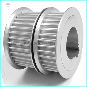 Mukautettu alumiininen HTD-hihnapyörä 3m 25t kiilaura