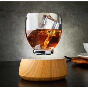 uusi 360 pyörivä magneettinen levitaava X-kuppi, kelluva lasikuppi