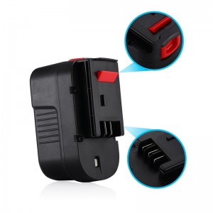 Ni-Mh 14.4V 3000mAh johdotonta työkaluakkujen vaihto mustien ja Decker A1714, A14