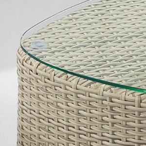 Pieni 2-paikkainen kulma Rattan Garden -sohvasetti