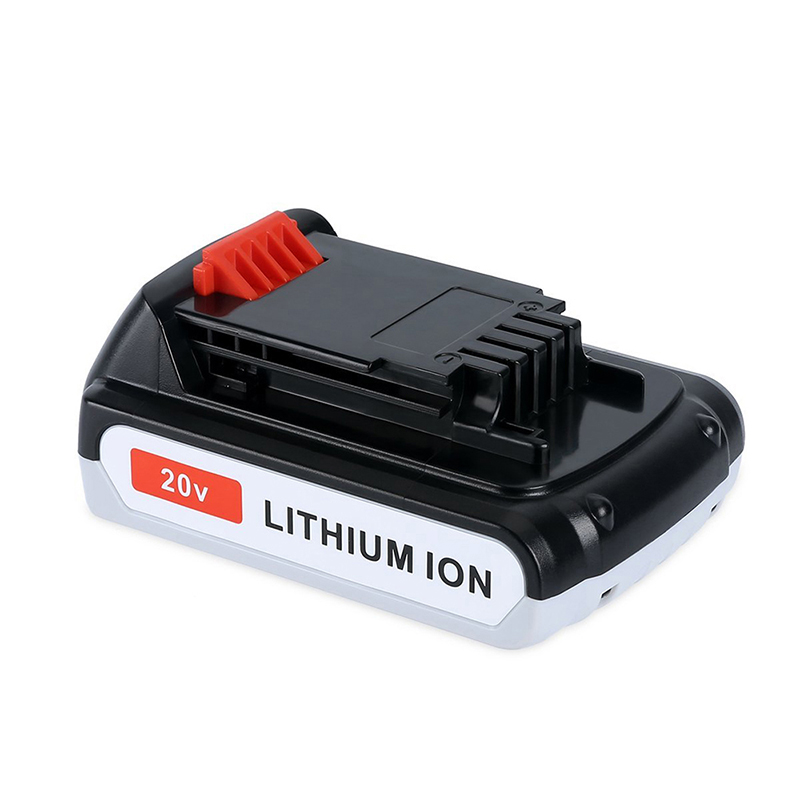 Li-ion 1500mAh 20V akkujen vaihtotyökalujen akut mustalle ja deckerille LB20, LBX20, LBX4020, LB2X4020