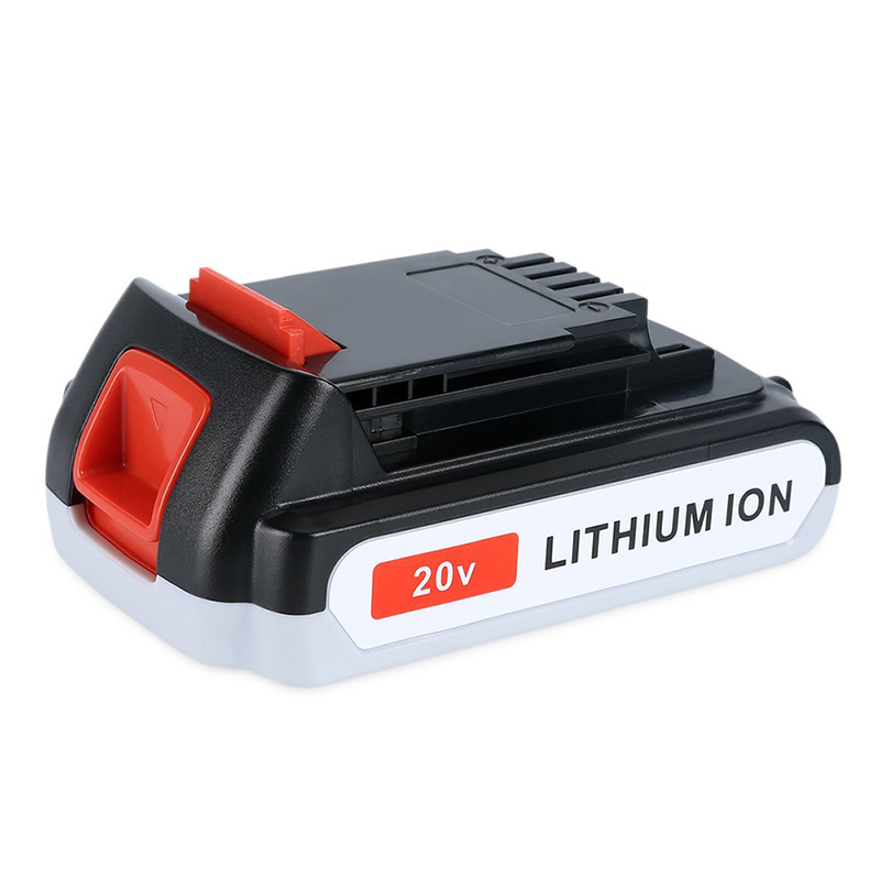 Li-ion 1500mAh 20V akkujen vaihtotyökalujen akut mustalle ja deckerille LB20, LBX20, LBX4020, LB2X4020