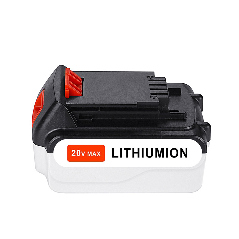 Li-ion 20V 5000mAh akkujen akkutyökalut mustalle ja deckerille LB20, LBX20, LBX4020, LB2X4020