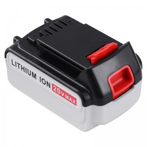 Black \u0026 Decker LB20, LBX20, LBX4020, LB2X4020 -työkalujen paristojen vaihto-Li-ion 20V 6000mAh akku