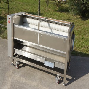 Uusi tyypin QX-818 hedelmäpuhdistusaine / hedelmien kuorintakone / hedelmäharjojen puhdistuskuorintalaite