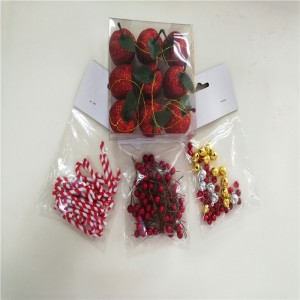 Joulutarvikkeet Punainen kävelykeppikoristelu juhliin