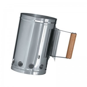 Ruostumattomasta teräksestä valmistettu BBQ-puuhiiltä savupiippu