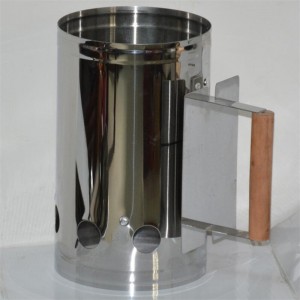 Ruostumattomasta teräksestä valmistettu BBQ-puuhiiltä savupiippu