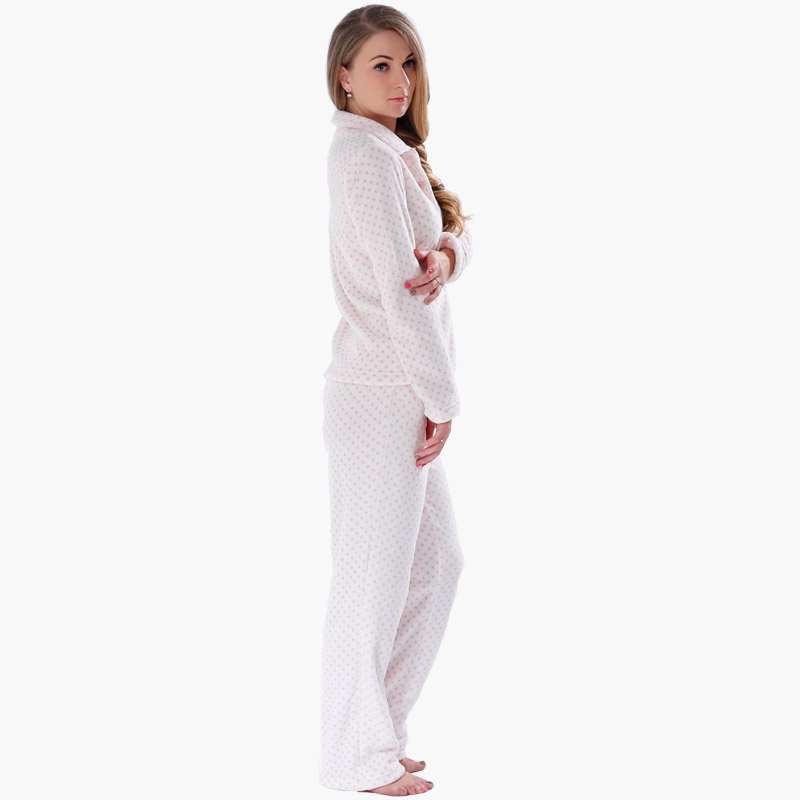Naisten painettu fleece-aikuisten pyjama