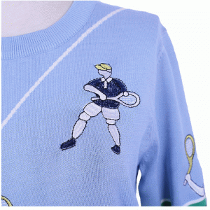 Räätälöity OEM-malli brodeerattu villapaita neulottu miesten