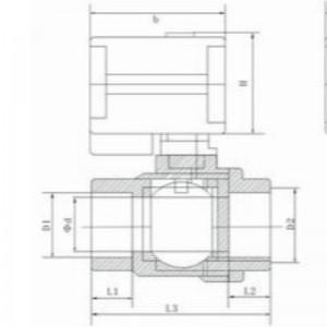 CKV20. sarja kaksilankaista moottoroitua venttiiliä