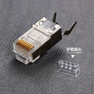 RJ45-liitin CAT7 Crimp Ethernet -liitin STP modulaarinen