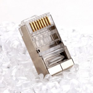 RJ45-liitin CAT5E CAT6 Crimp Ethernet -liitin STP 8P8C modulaariset kristallipäätulpat
