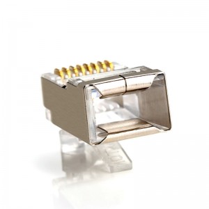 RJ45-liitin CAT5E CAT6 Crimp Ethernet -liitin STP 8P8C modulaariset kristallipäätulpat