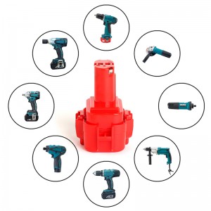 Ni-Cd 9.6V 2000mAh ladattava vaihtoakku Makita DA392DZ, ML903 -porakoneelle