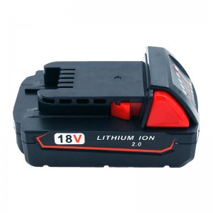 Litium-ioni 18 V 2000mAh -työkalun akkujen vaihtokennot Milwaukee 48-11-1840 M18