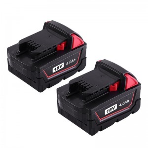 Li-ion 18V 4000mAh -työkalun vaihtoakkukennot Milwaukee 48-11-1840 M18 -malleille