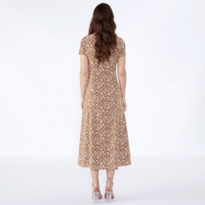 Afrikkalainen Kitenge-malli Vestidos De Fiesta Women Lady -tyylikäs rento mekko JCGJ190315074