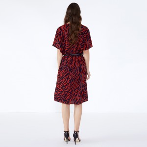 Prairie Chic Red Striped Club -naisten vaatteet 2019 Mekot naisten juhliin