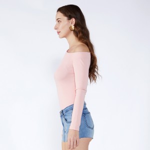 Yksi olkapää Sifonki Naisten Yläosa Pitkähihainen pusero JCGJ190315010