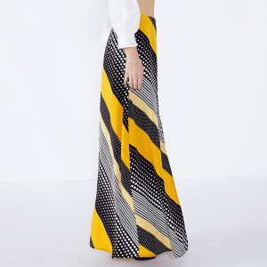 Wave Point Fringes intialainen suunnittelija Lehenga muoti sifonki Maxi pitkä hame