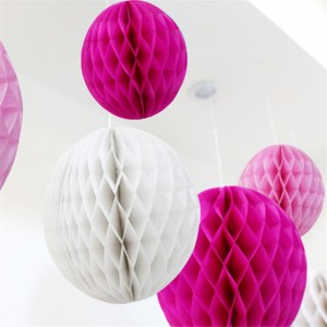 Juhlakoriste-sarjat, mukaan lukien Pom-kukka-pyöreä kudospaperi-tuuletin, värikäs, veistetty syntymäpäivää varten