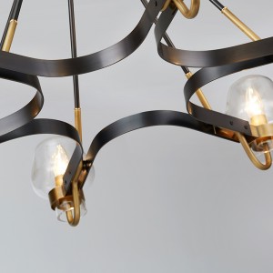 Yksinkertainen Boutique Glass Iron olohuoneravintola Hotel Kattokruunu Km2146