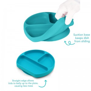 Ruokalaatuinen silikonivauvan imukuppimatto