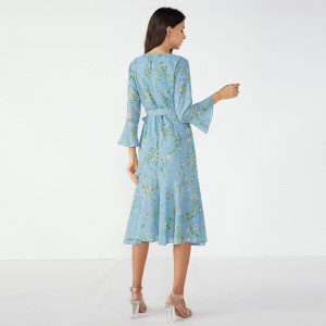 Taivaansiniset hienot illalliset Tutu African Designs Winter Dress