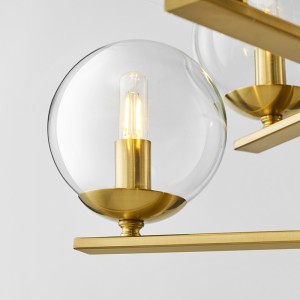 Modernin taiteen olohuoneen muoti lasikuulakattokruunu Km2131