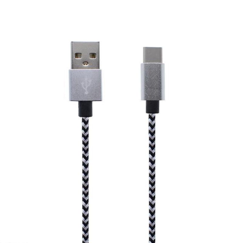 Tyyppi C - USB-nylon punottu datakaapeli