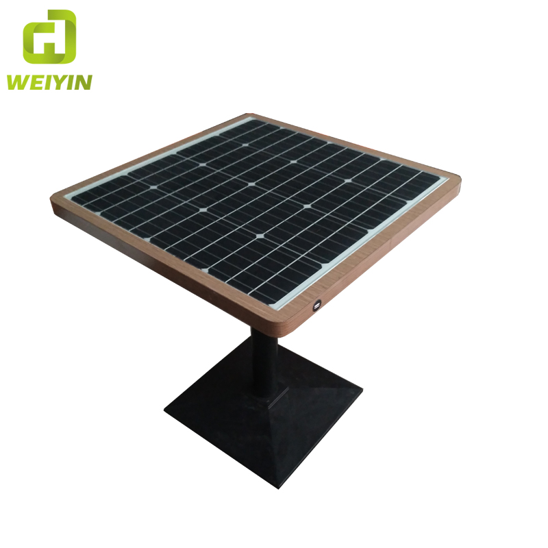 Aurinkoenergiapuhelimen USB ja langaton lataus WiFi Hot Spot Smart Garden Table