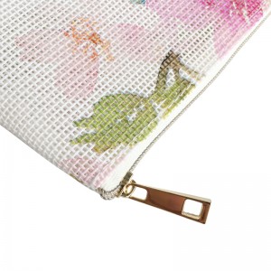 Fasion-kukkapaino naisten henkilökohtainen kosmetiikkalaukku