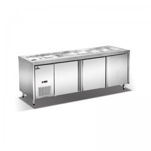 Ympäristöystävällinen ilmajäähdytys allalaskurissa Voileivän työpöytä 0 ~ 10 ° C