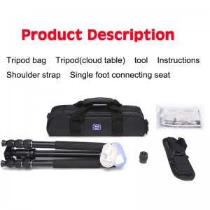 DIAT AM254A KH10 alumiinikamerajalusta ammattimaiseen studiovalokuvaukseen Ulkokuvaus Kamerajalusta