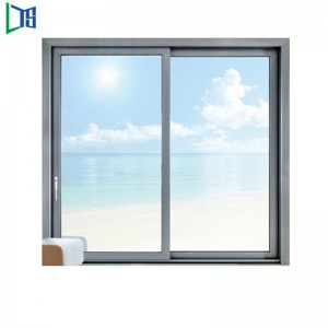 Jauhemaalaus Toimistoturvalukko Samppanjaväri Pystykehys Lasinen Alumiini Liukuikkuna Kiinasta