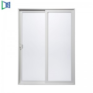 Alumiini-liukuikkunajärjestelmä Alumiini-push-pull-ikkuna, jossa alumiini-ikkunakehys, kaksinkertainen lasitus