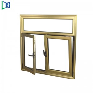 Uusi tyyli Foshan-valmistajan räätälöity alumiini-kallistus- ja kääntöikkunan lämpöeristysalumiini-ikkunoiden äänieriste