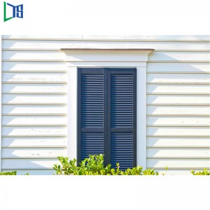 Karkaistua lasia, alumiinia, ilmanvaihtoa varten säädettävät lasi-ikkunaluukut, joissa turvaverkko