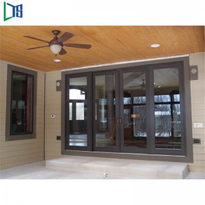 Karkaistu lasi liukuovi alumiinirunko karkaistua lasia sisäovi grillirakenteella